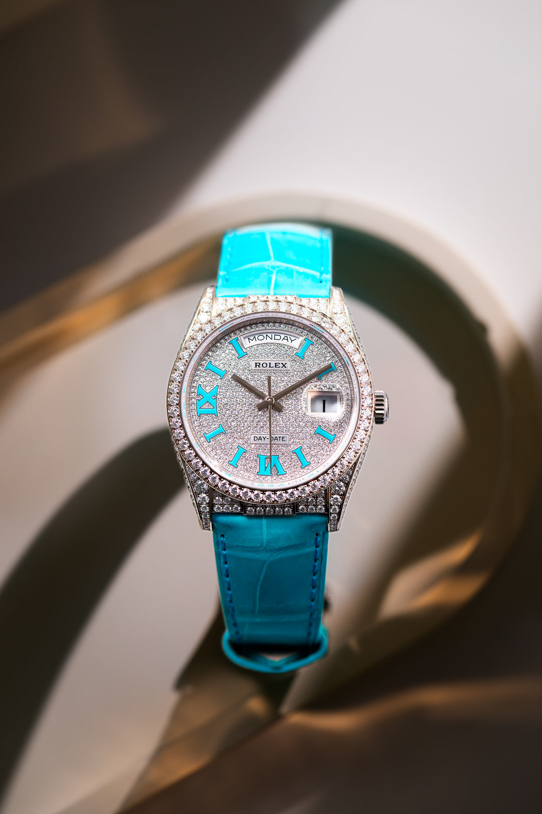 White Gold Day-Date Diamond Pavé