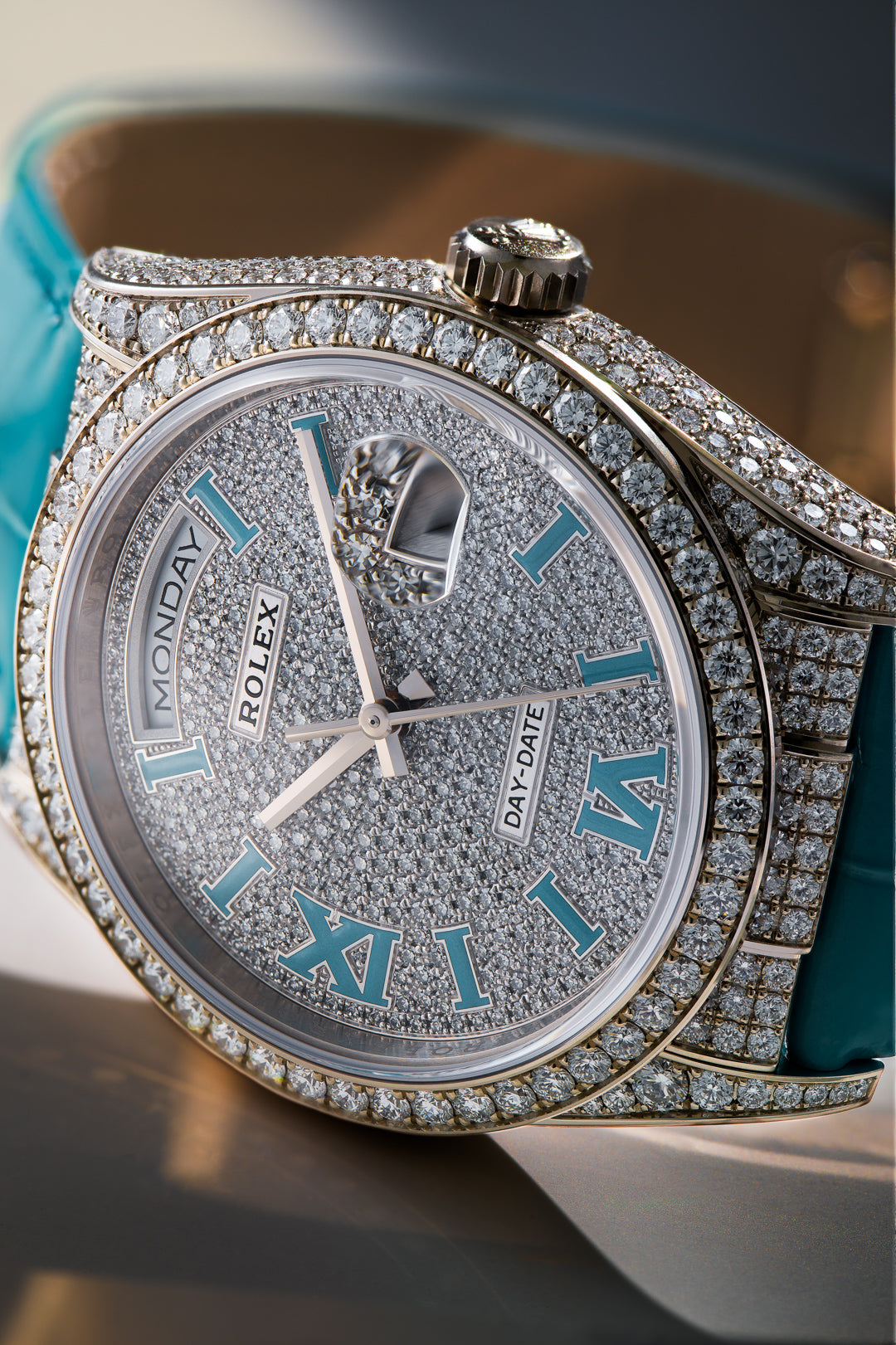 White Gold Day-Date Diamond Pavé