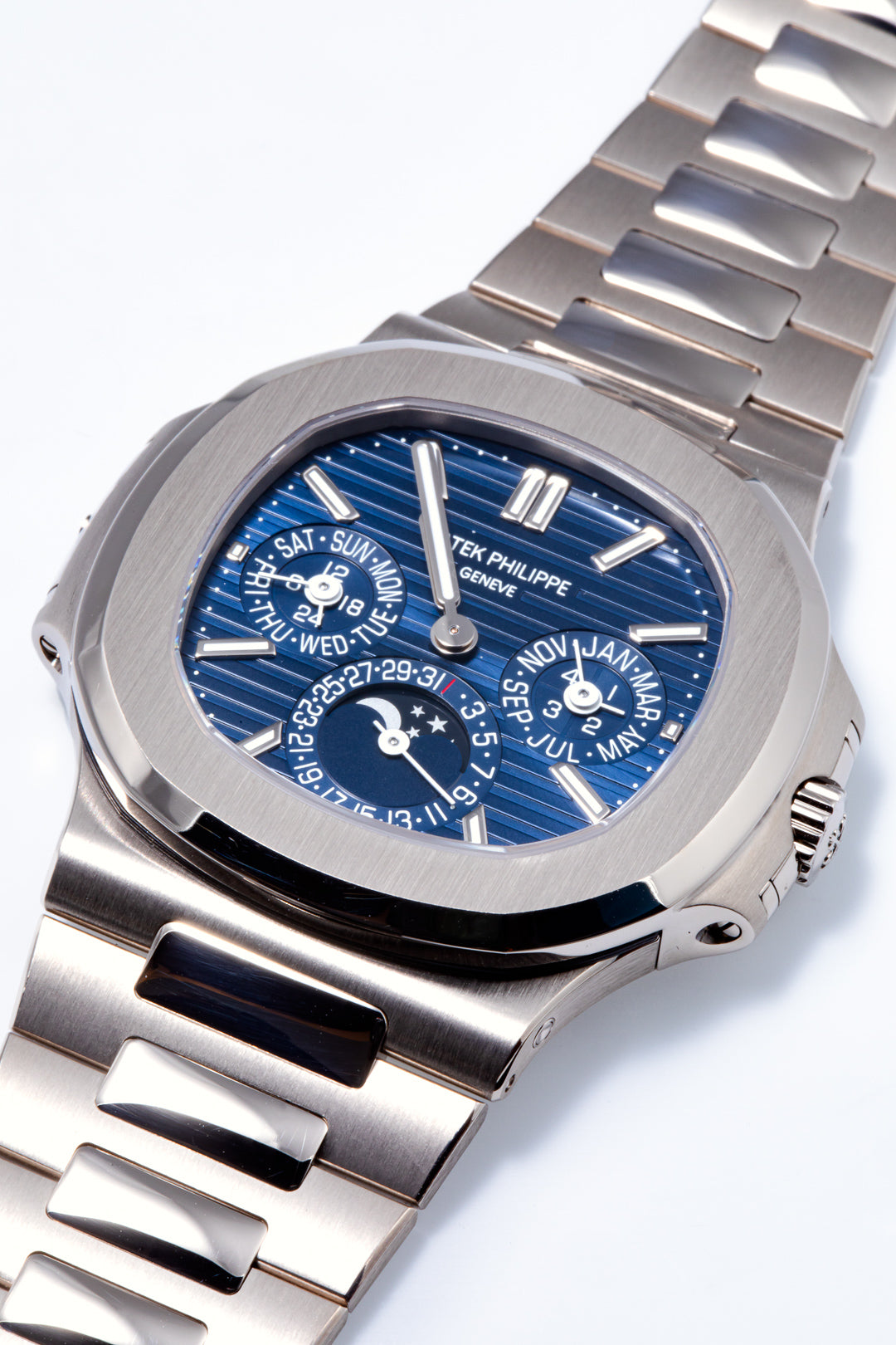 Nautilus White Gold Perpetual Calendar