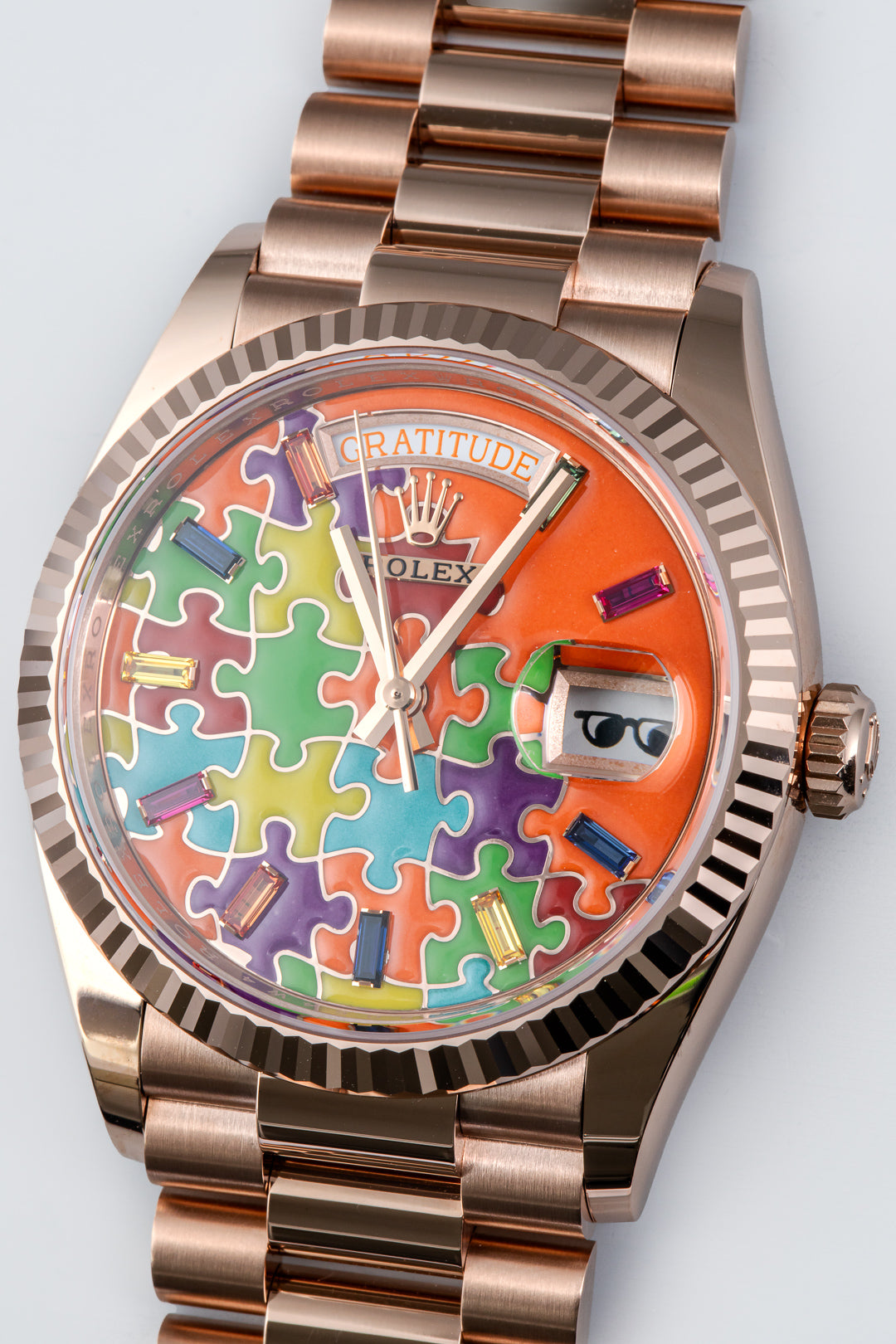 Day-Date Rose Gold 'Puzzle Dial'
