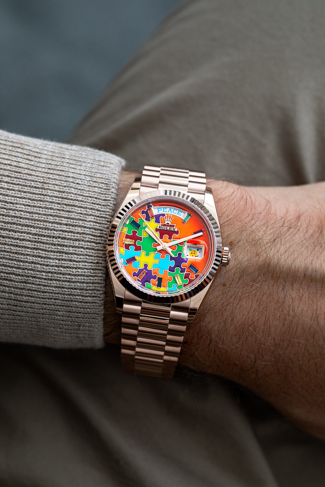 Day-Date Rose Gold 'Puzzle Dial'
