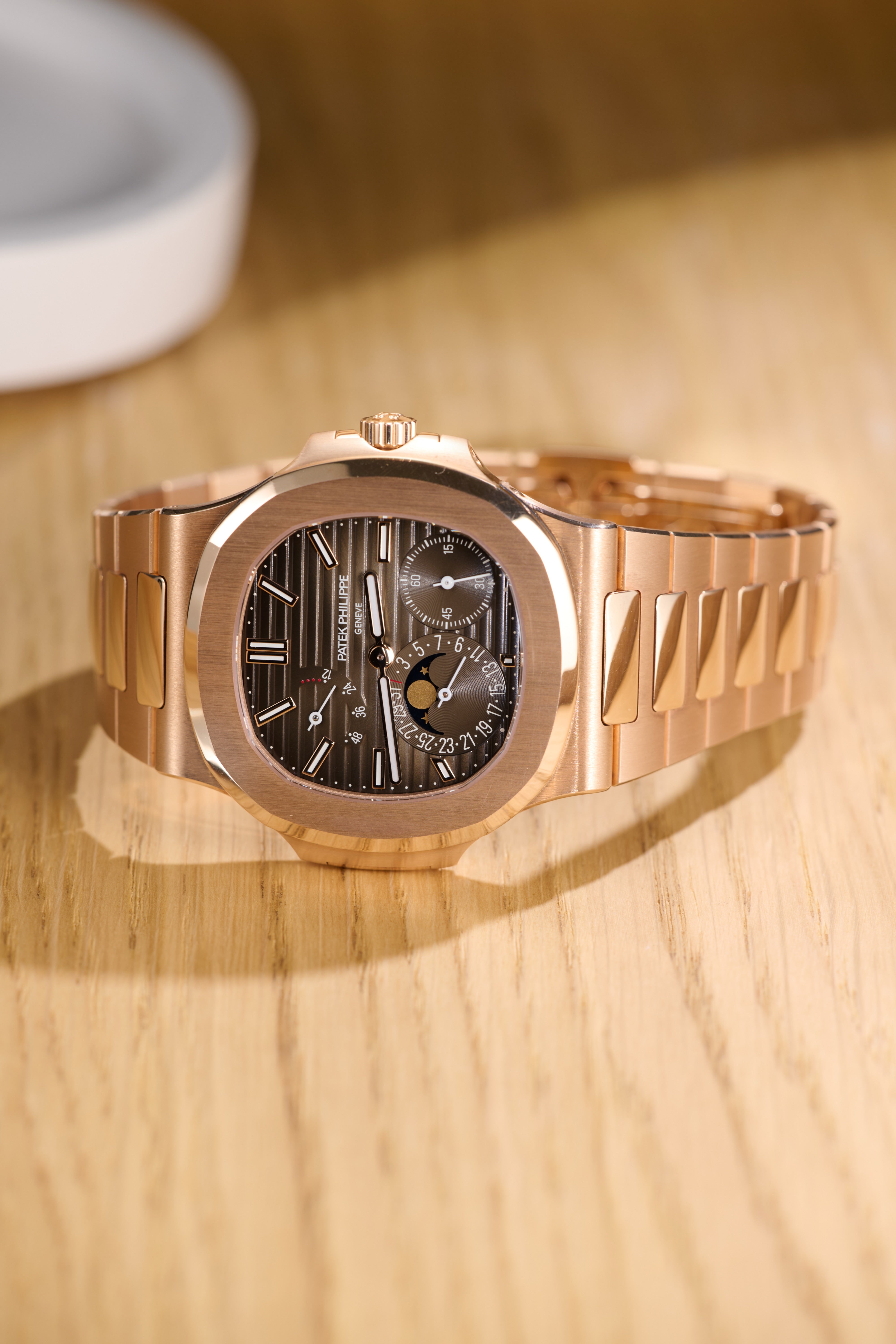 Patek Philippe Nautilus Rose Gold Moonphase