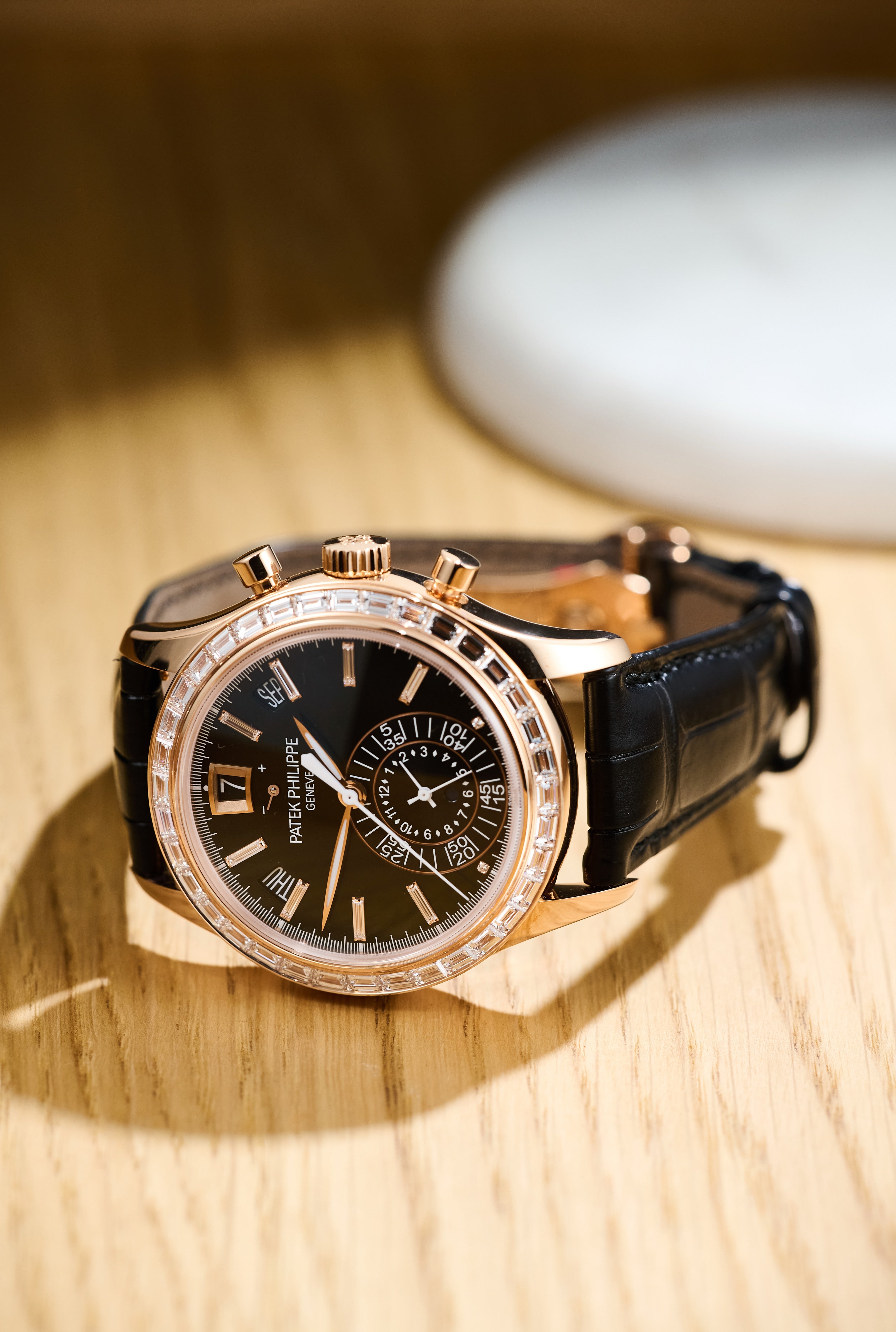Patek Philippe Diamond Set Annual Calendar Rose Gold
