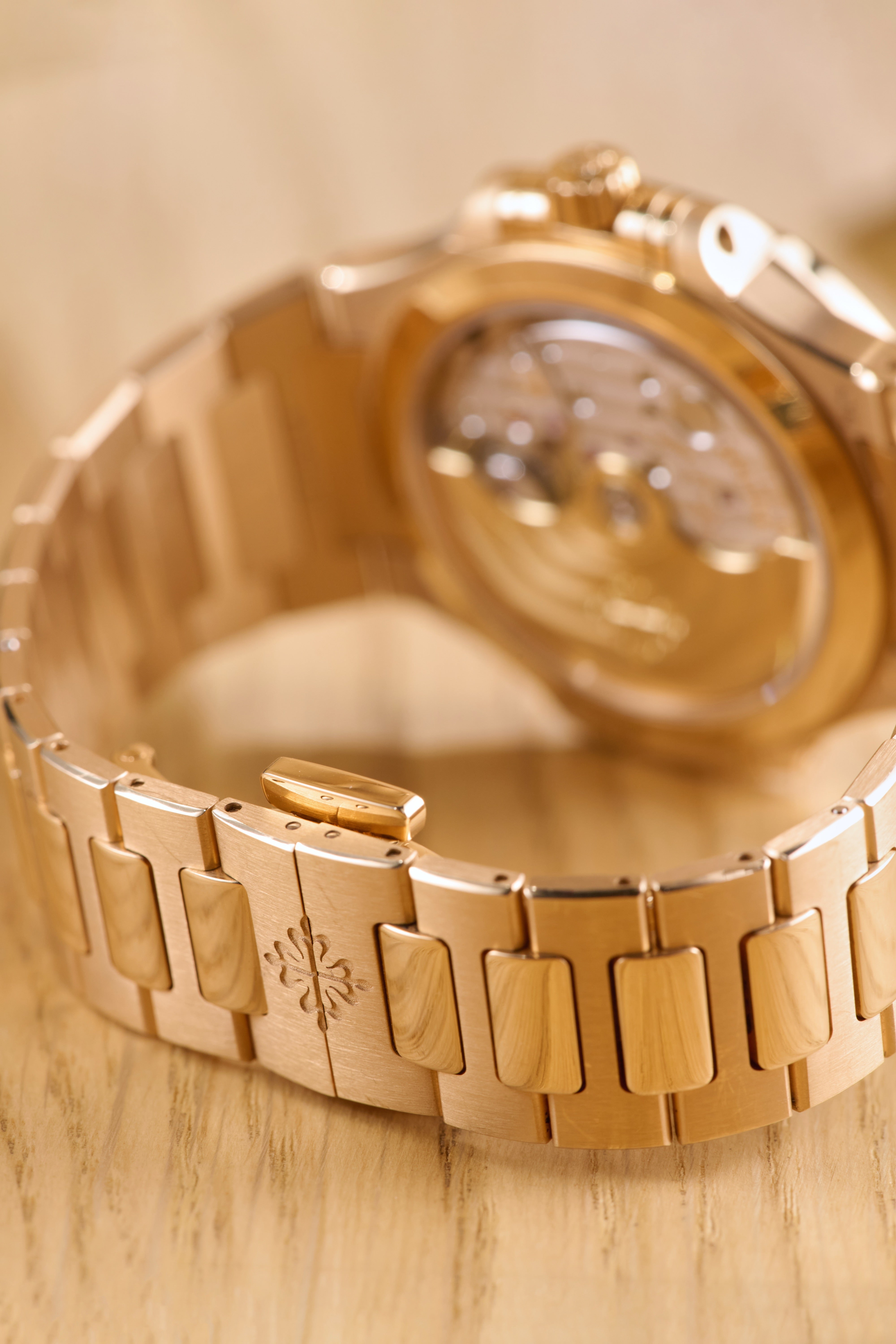 Patek Philippe Ladies Rose Gold Garnets Nautilus