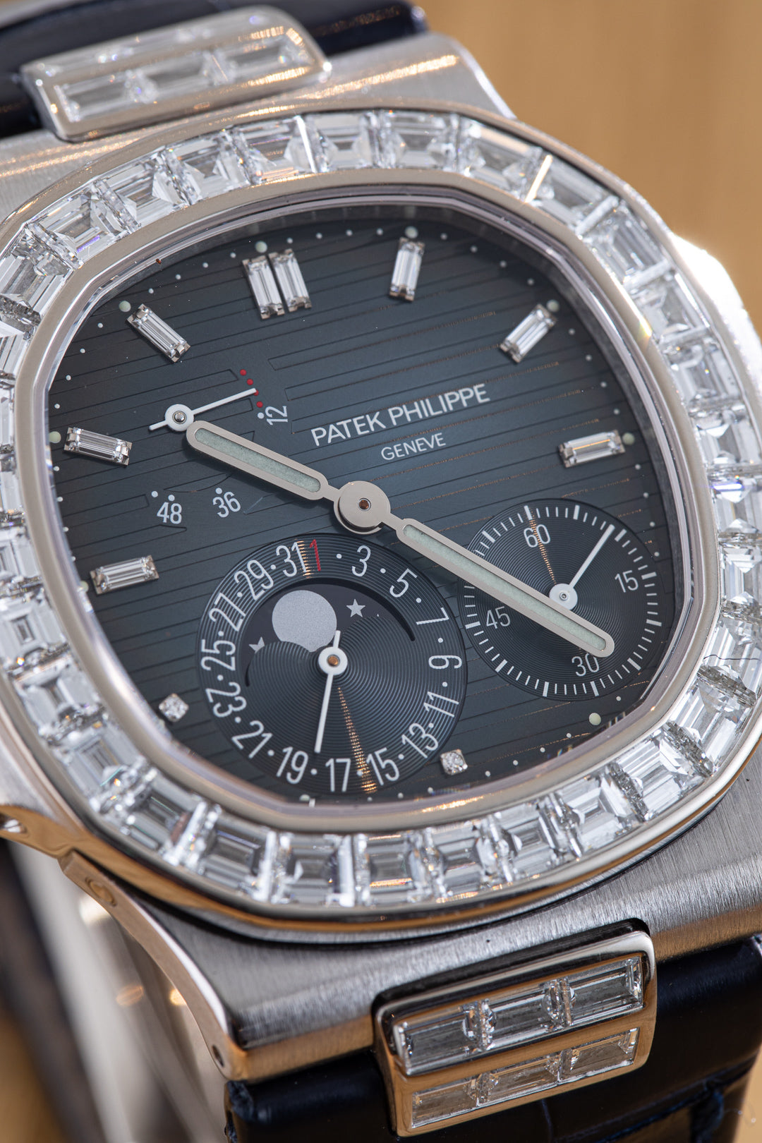 Nautilus White Gold Diamond Bezel