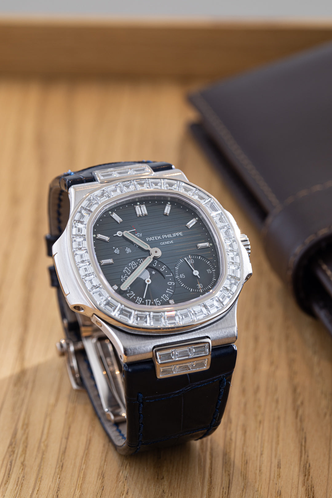 Nautilus White Gold Diamond Bezel