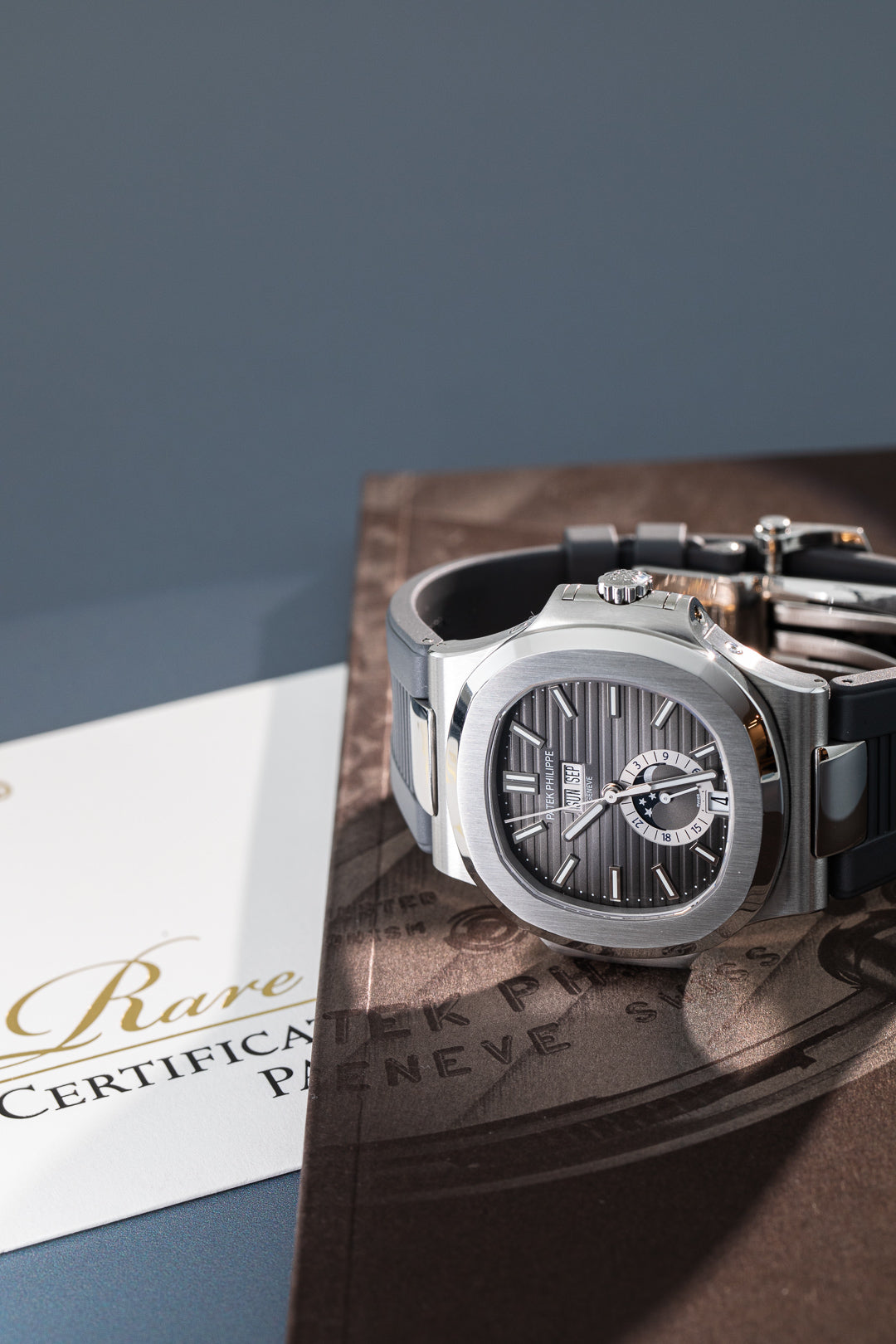 Nautilus 'Black Dial' Annual Calendar