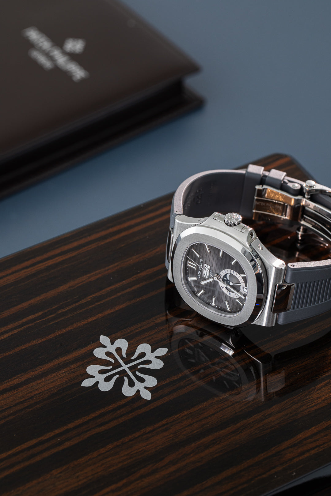 Nautilus 'Black Dial' Annual Calendar