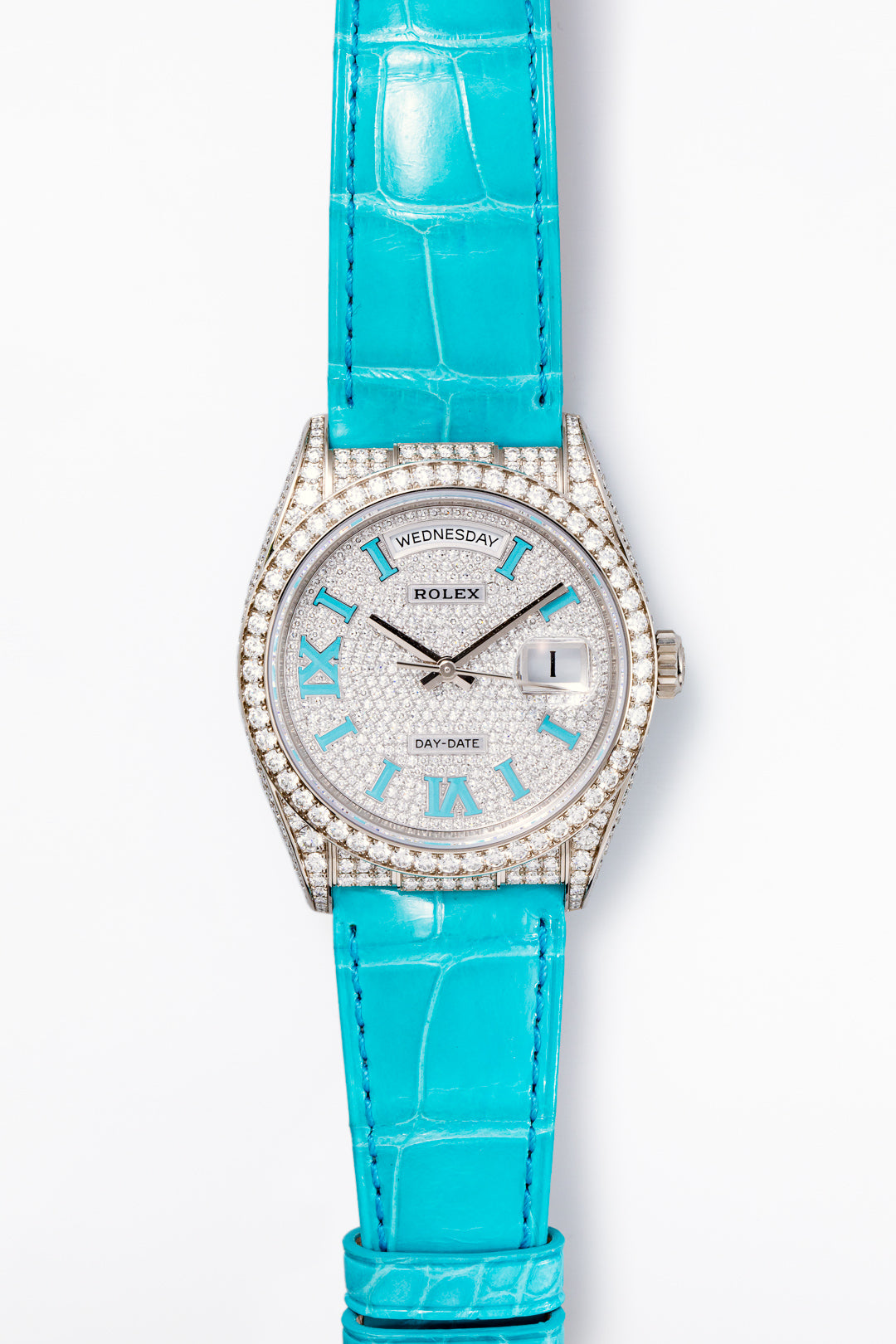 White Gold Day-Date Diamond Pavé