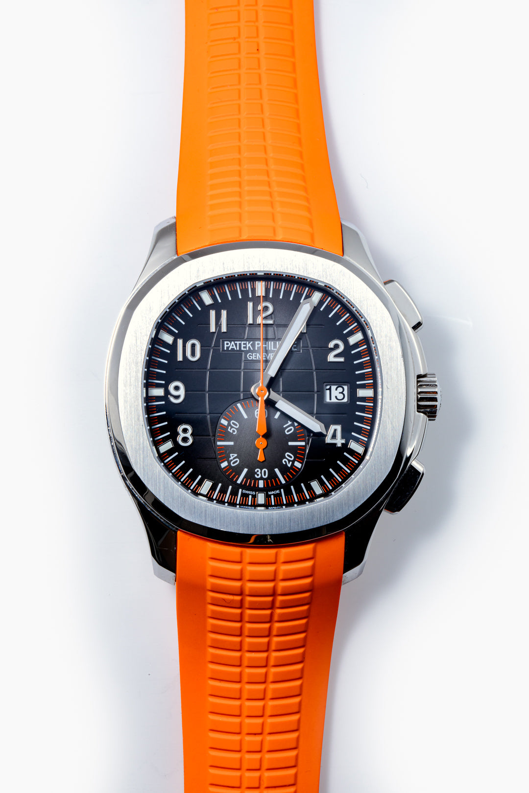 Aquanaut Chronograph Steel Orange 5968A-001
