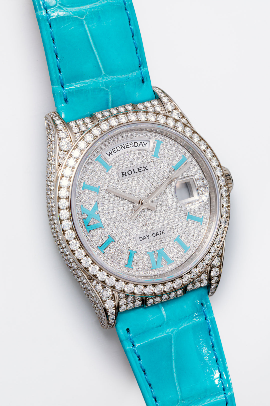 White Gold Day-Date Diamond Pavé