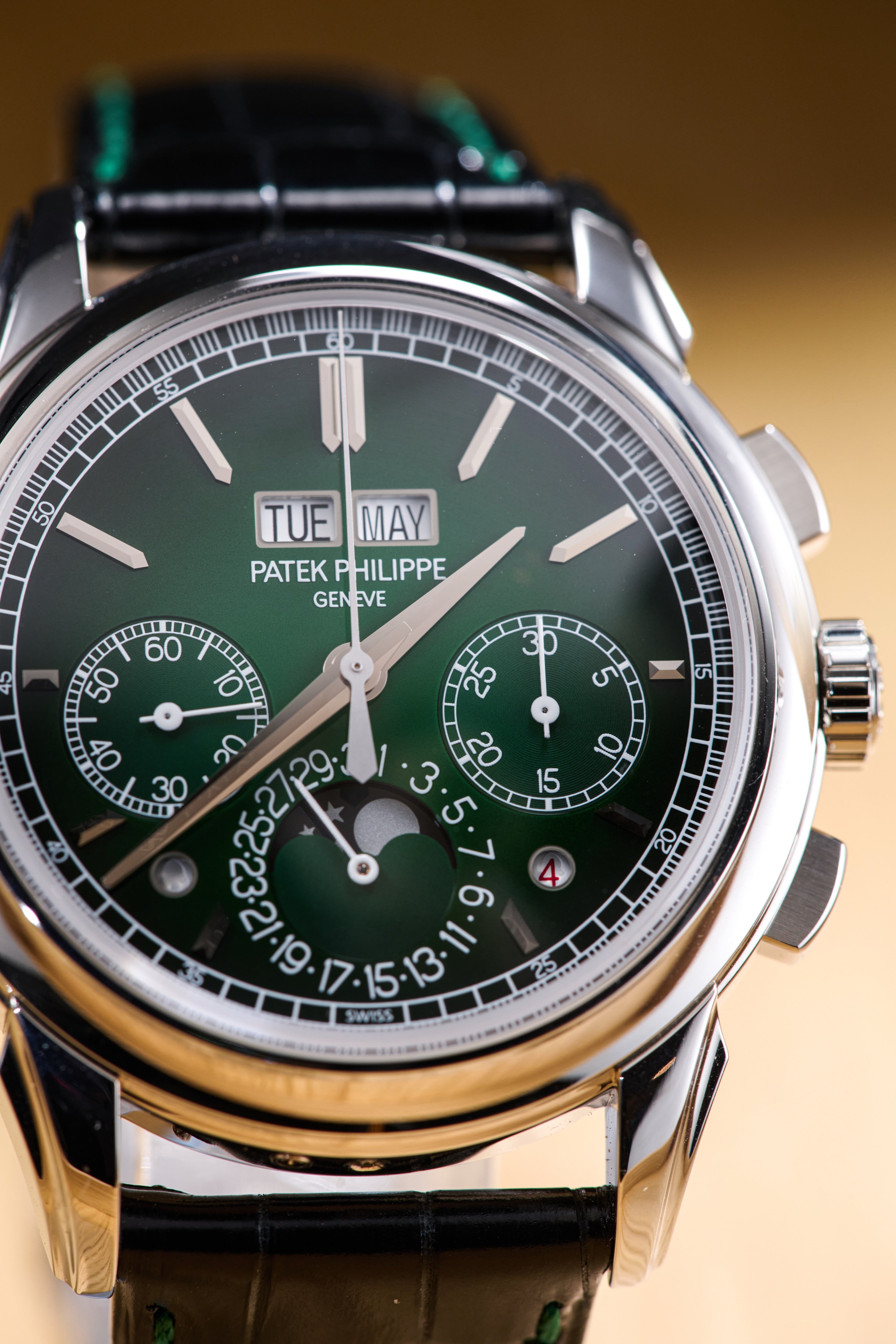 Patek Philippe Green Dial Perpetual Calendar