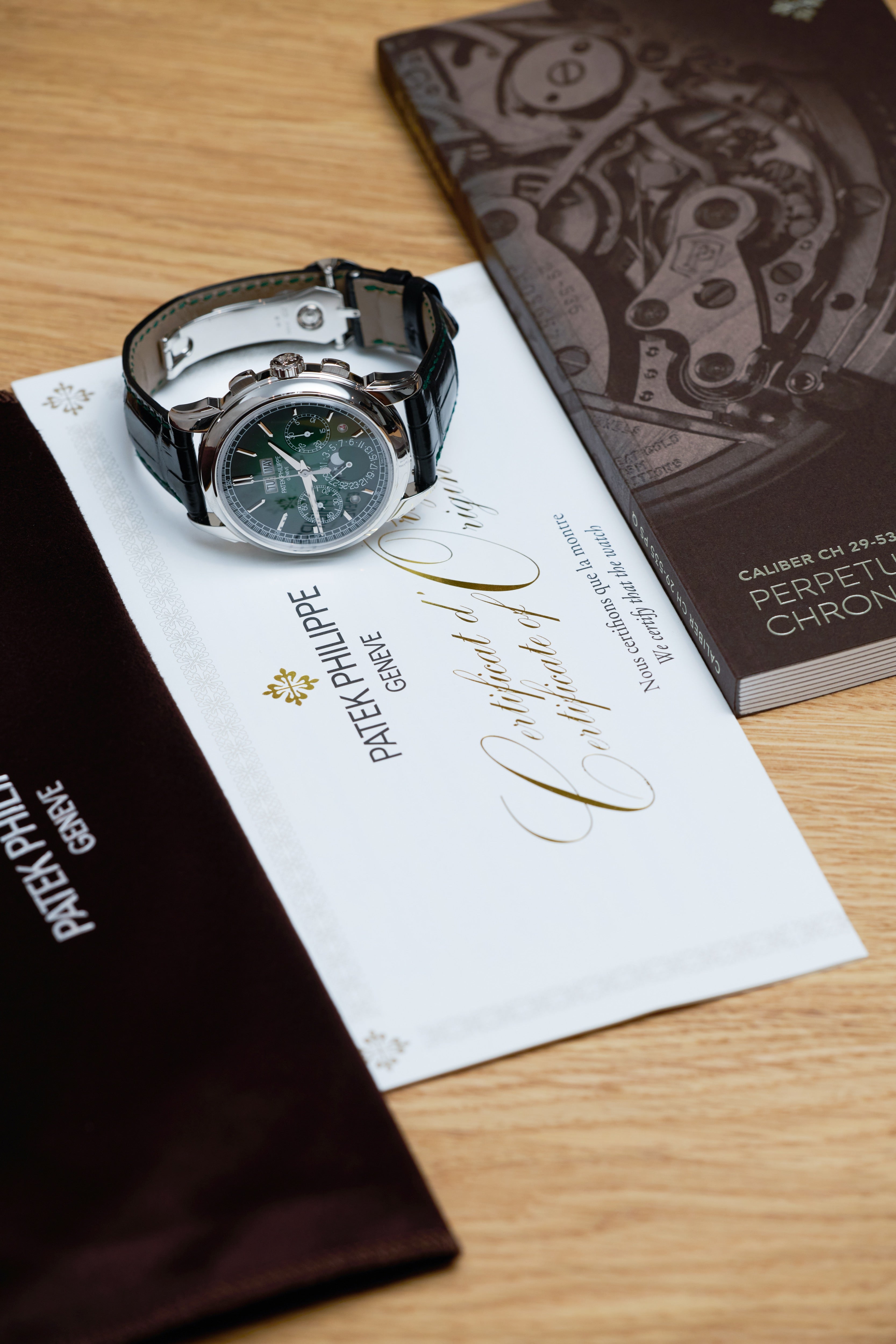 Patek Philippe Green Dial Perpetual Calendar