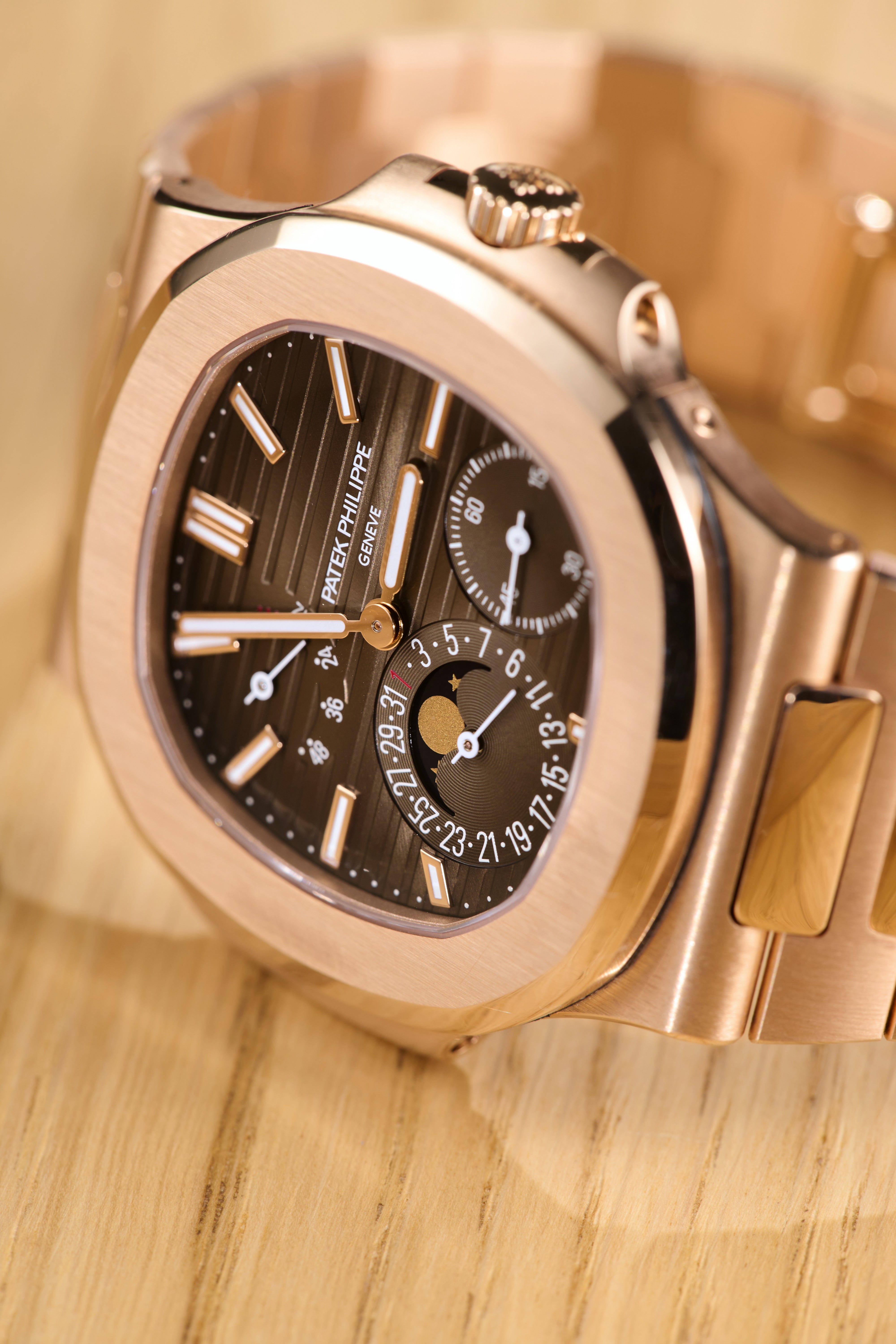 Patek Philippe Nautilus Rose Gold Moonphase