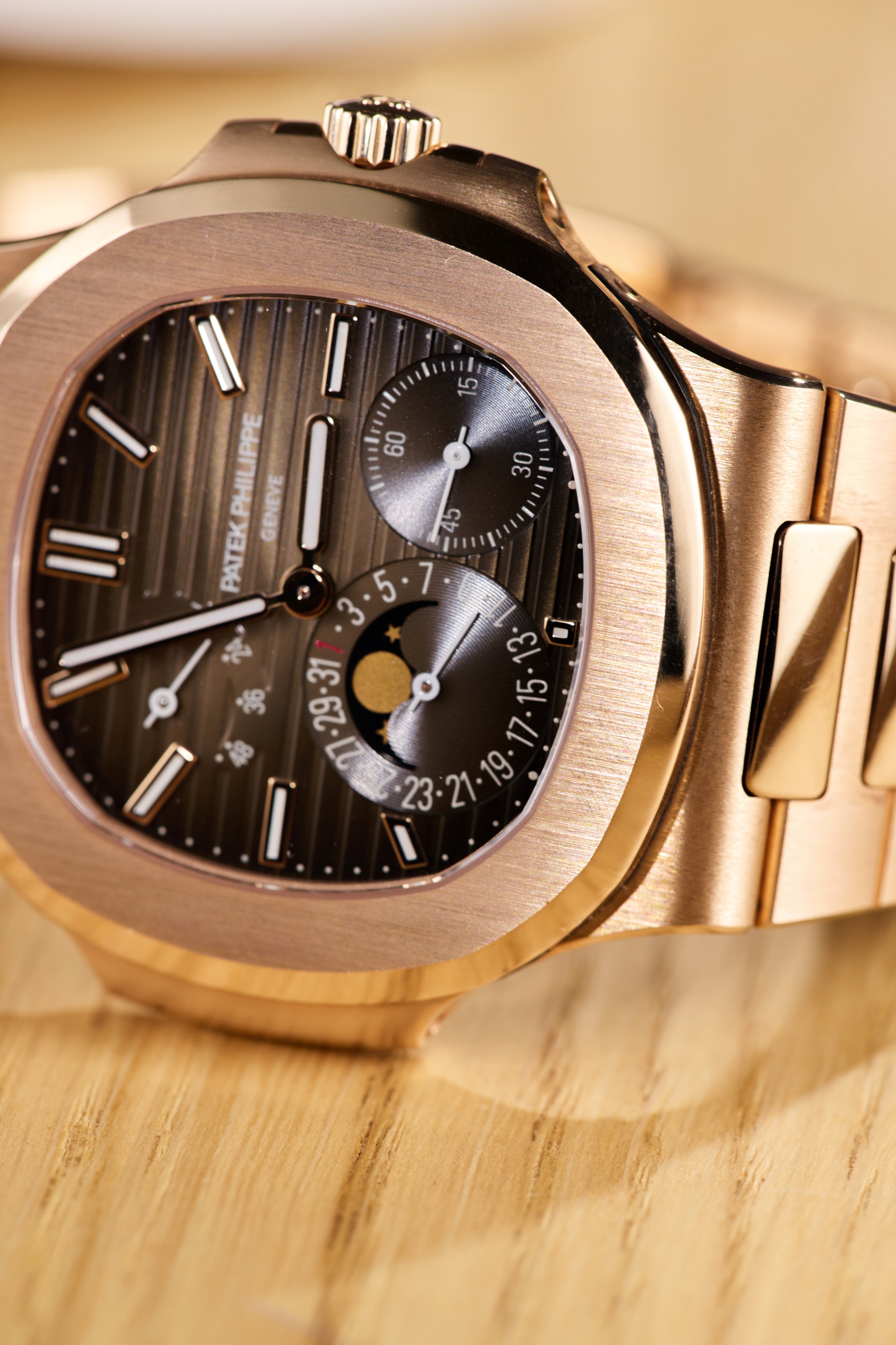 Patek Philippe Nautilus Rose Gold Moonphase