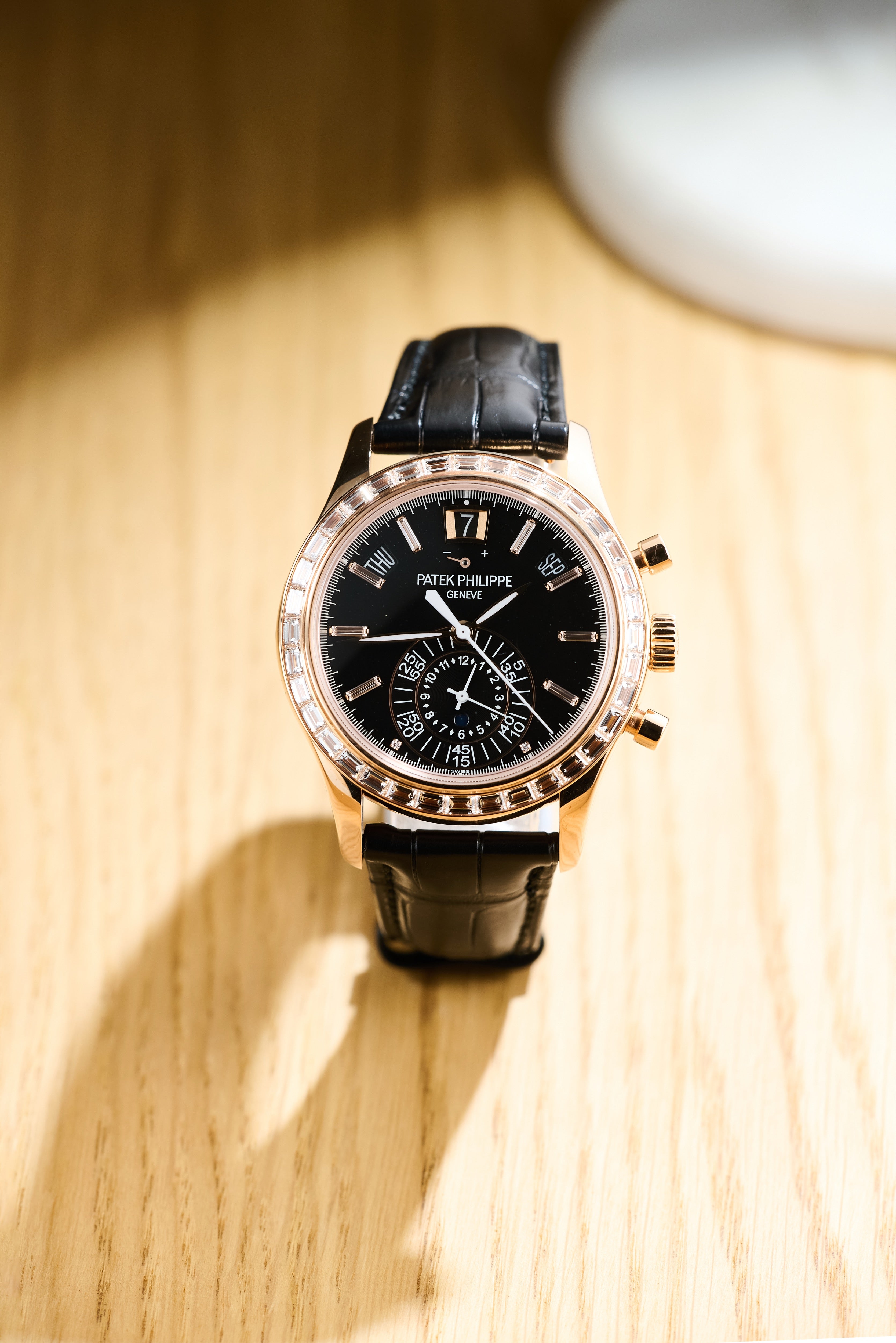 Patek Philippe Diamond Set Annual Calendar Rose Gold