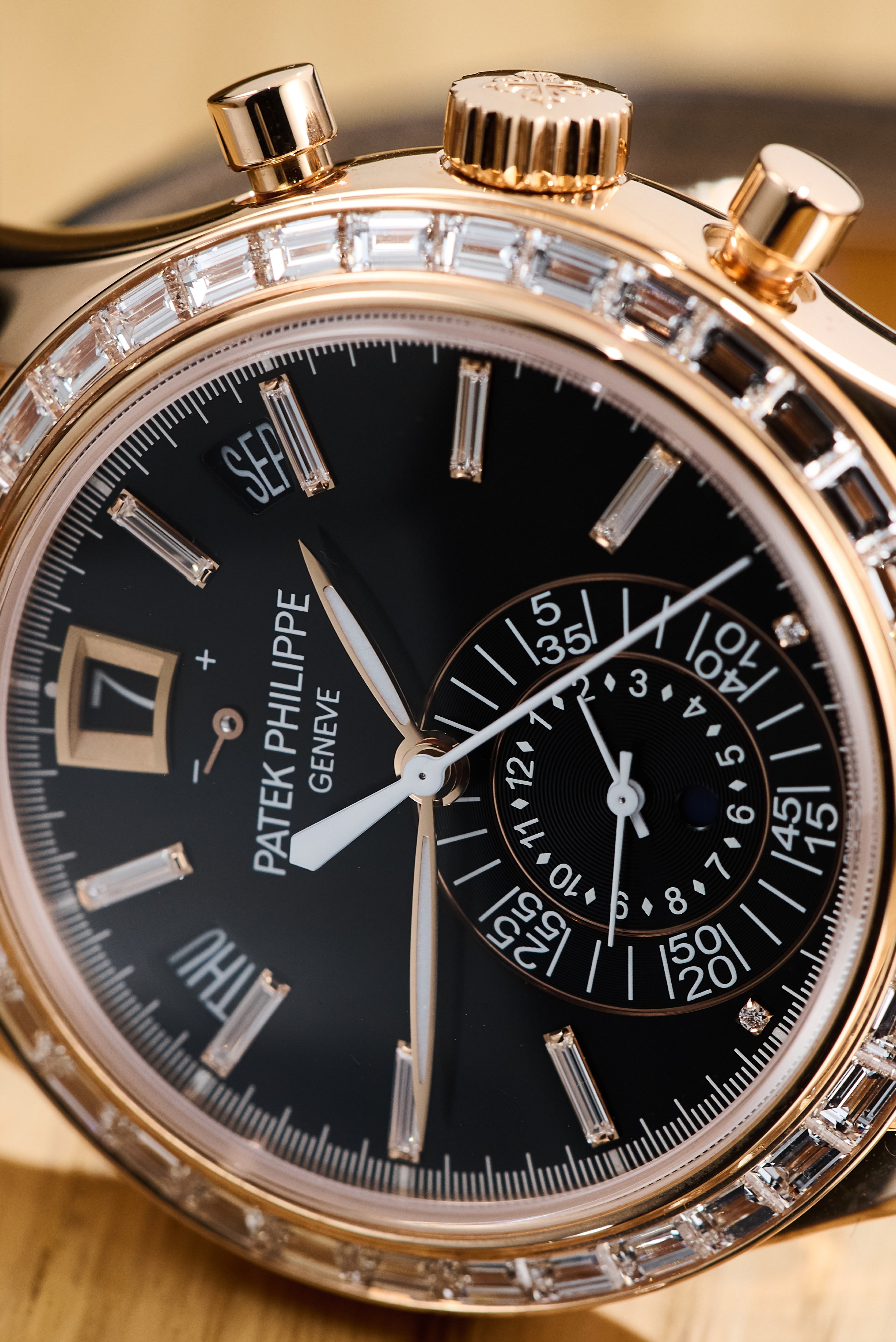 Patek Philippe Diamond Set Annual Calendar Rose Gold