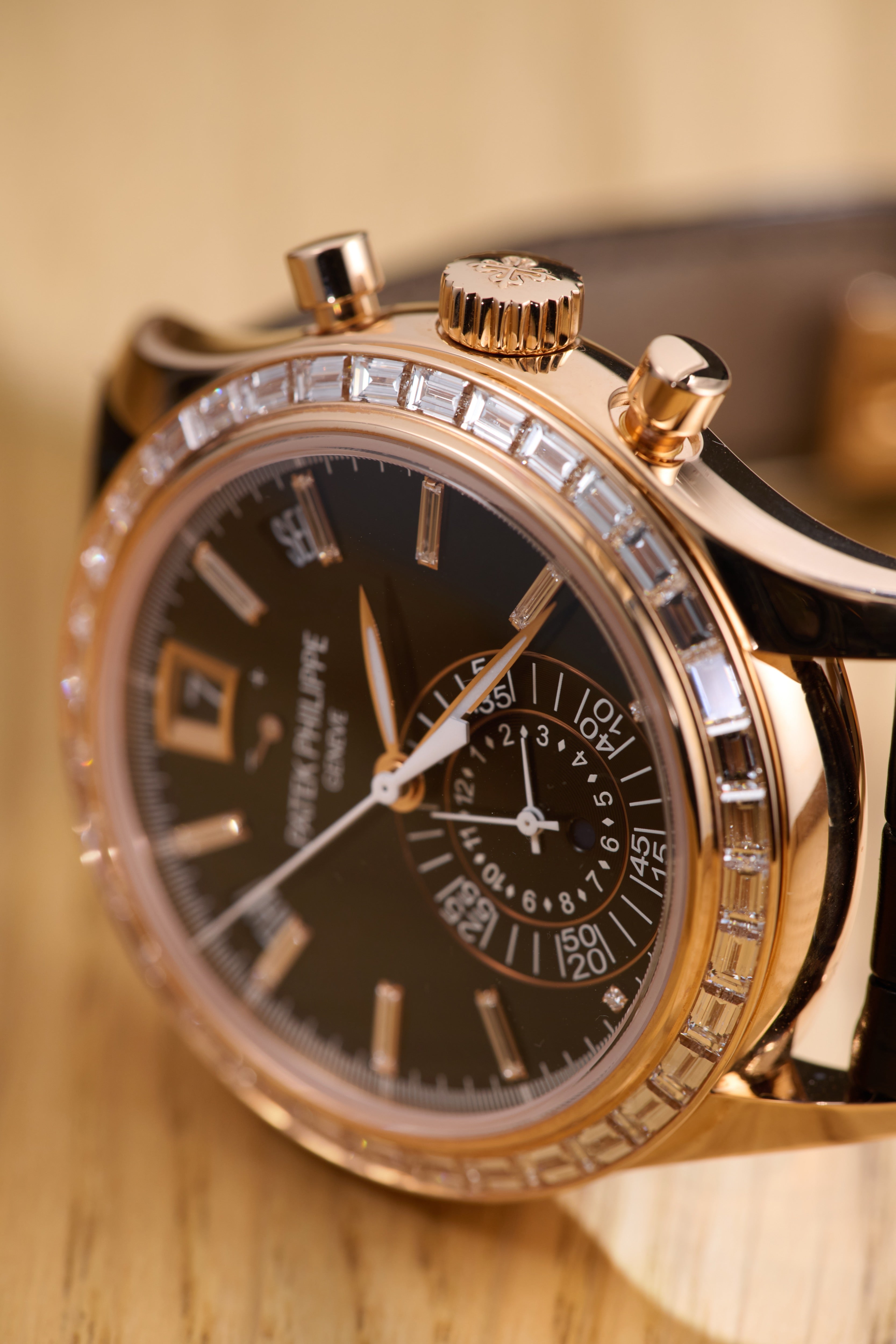Patek Philippe Diamond Set Annual Calendar Rose Gold