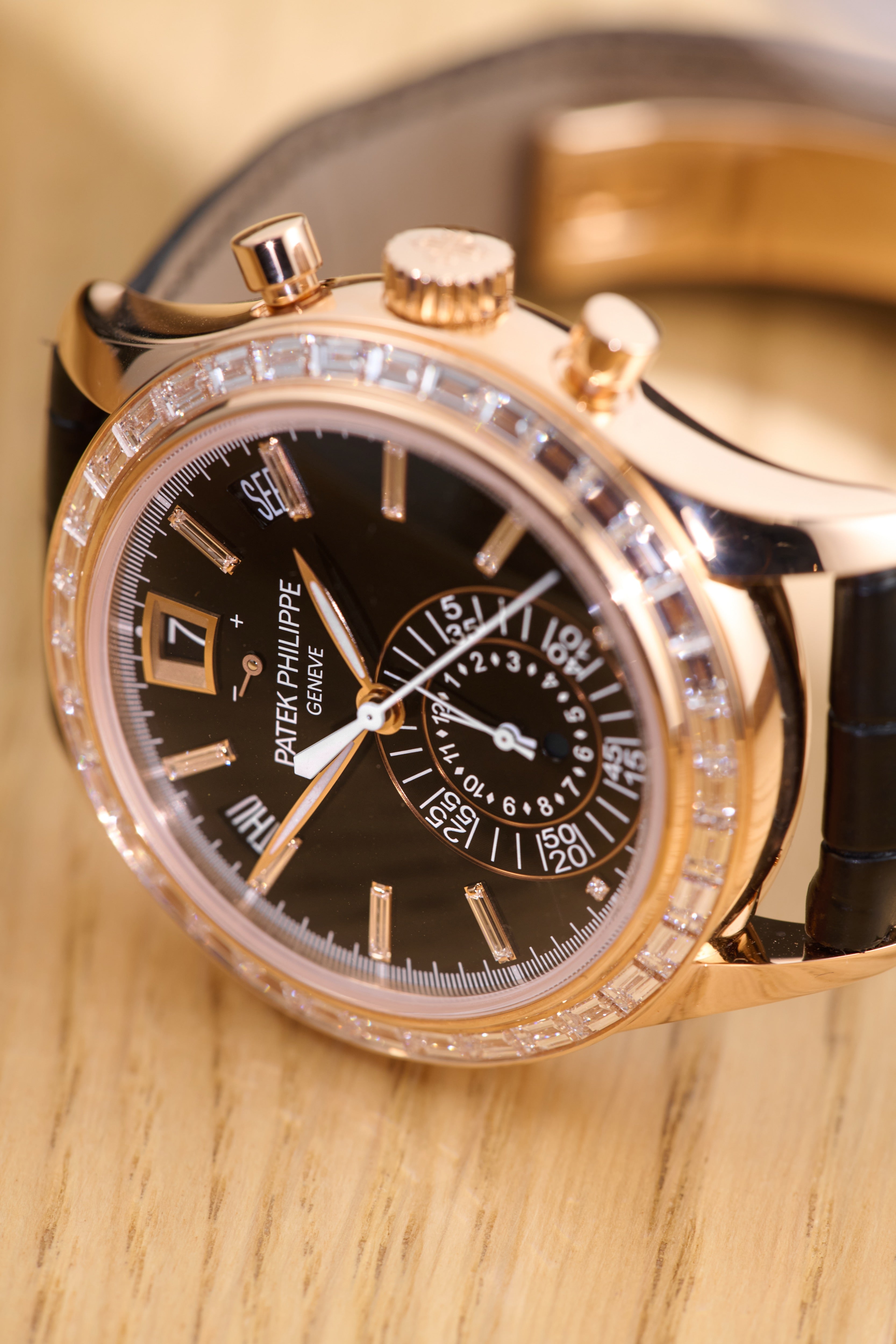Patek Philippe Diamond Set Annual Calendar Rose Gold
