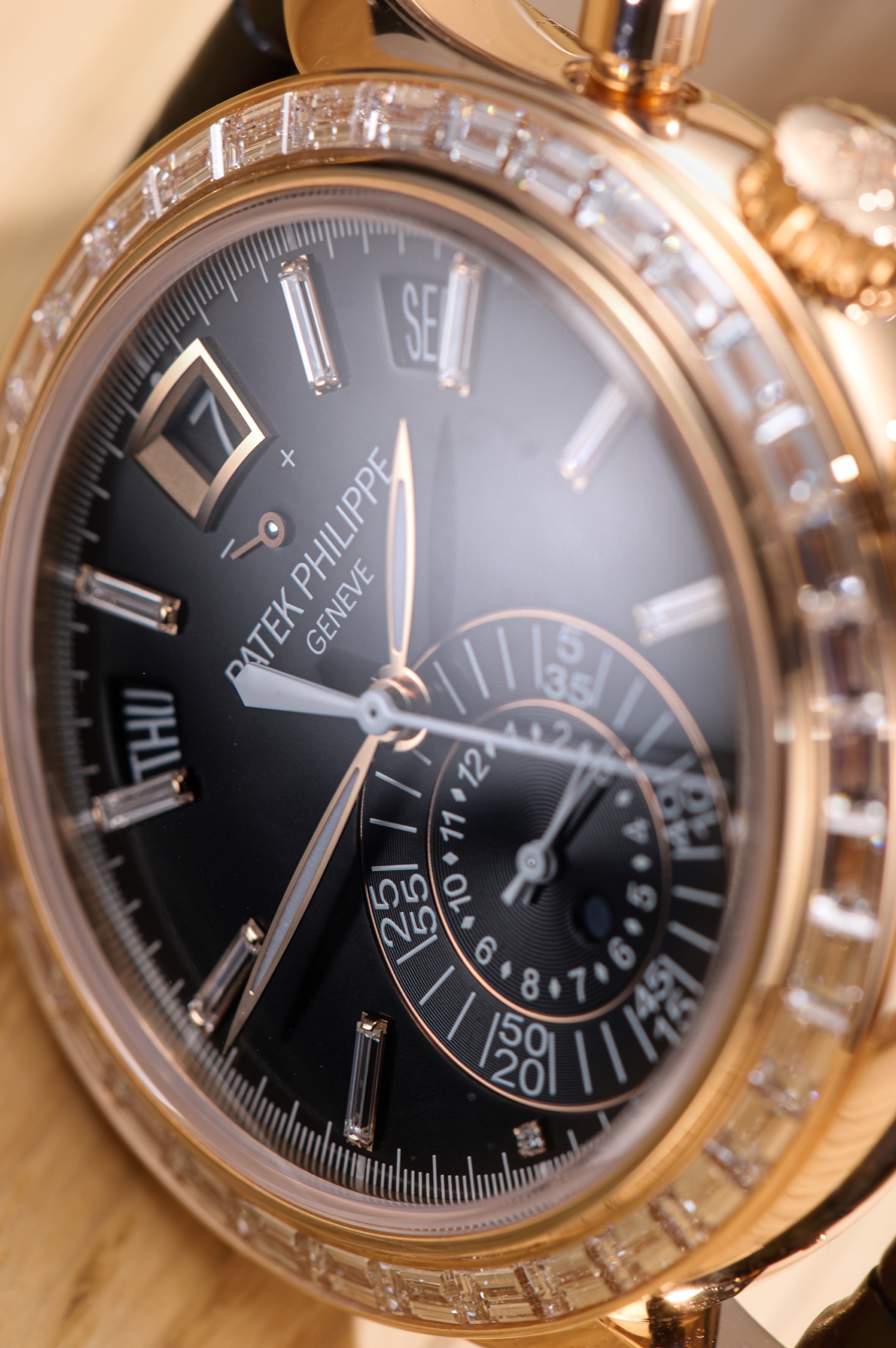 Patek Philippe Diamond Set Annual Calendar Rose Gold