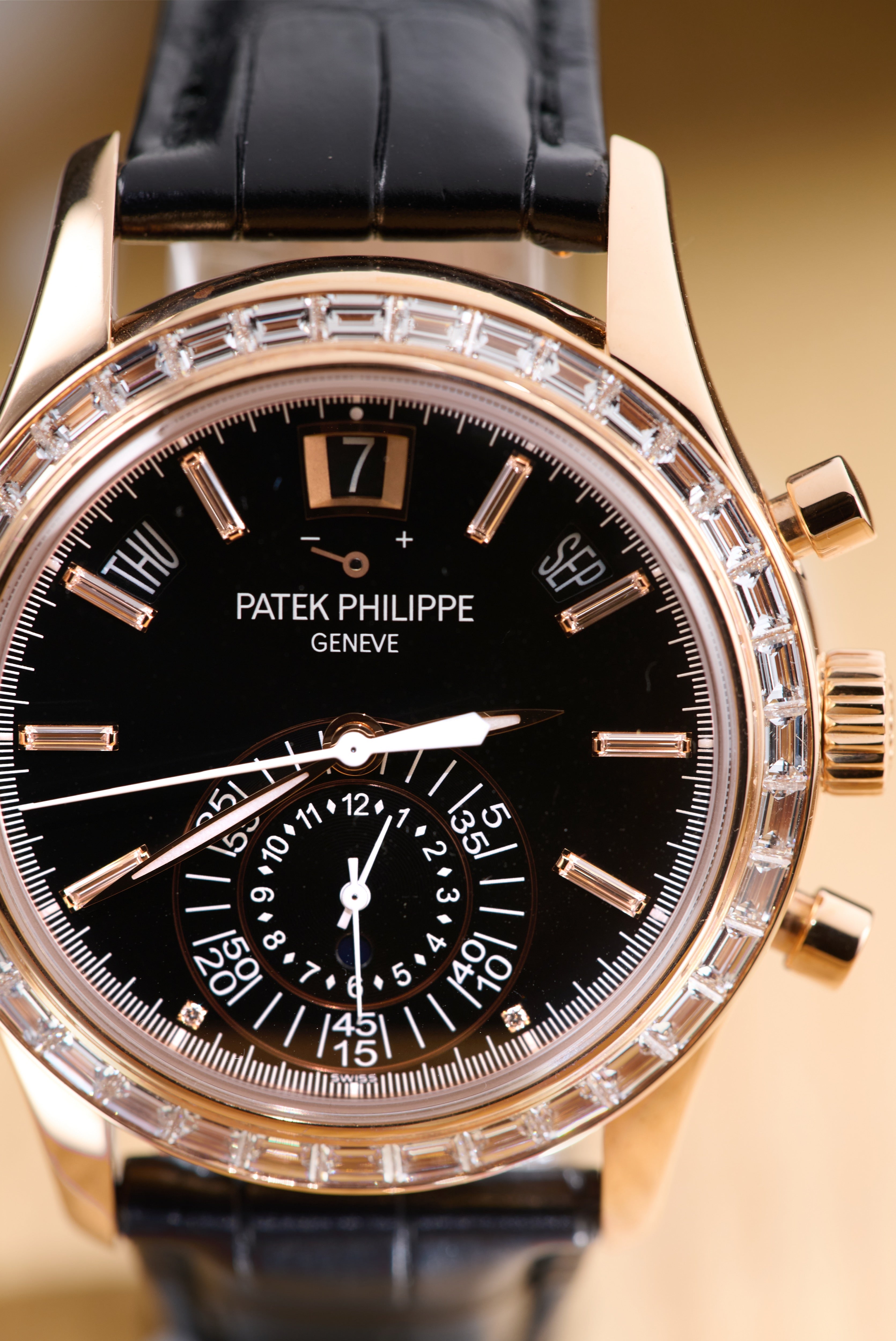 Patek Philippe Diamond Set Annual Calendar Rose Gold