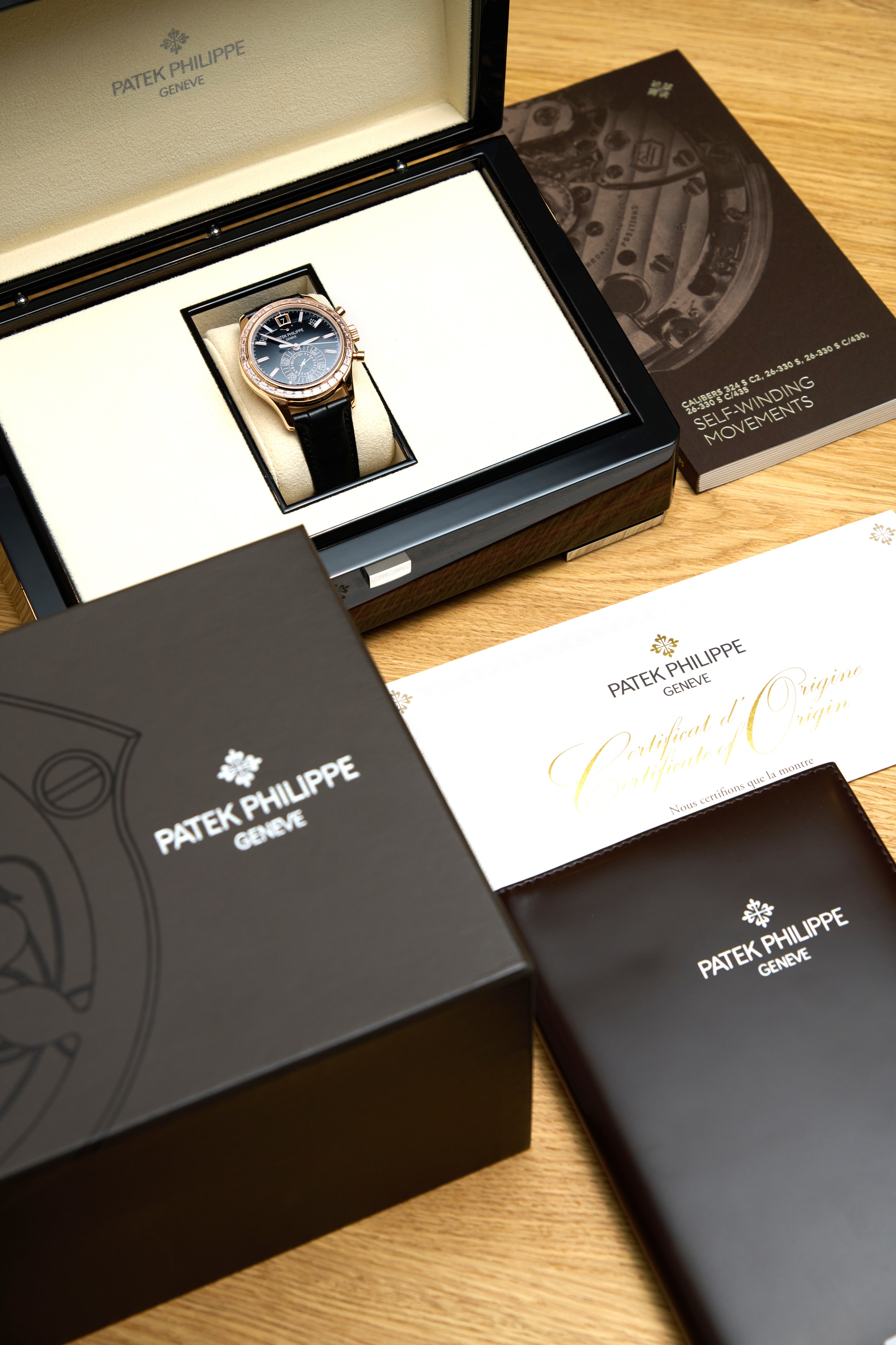 Patek Philippe Diamond Set Annual Calendar Rose Gold