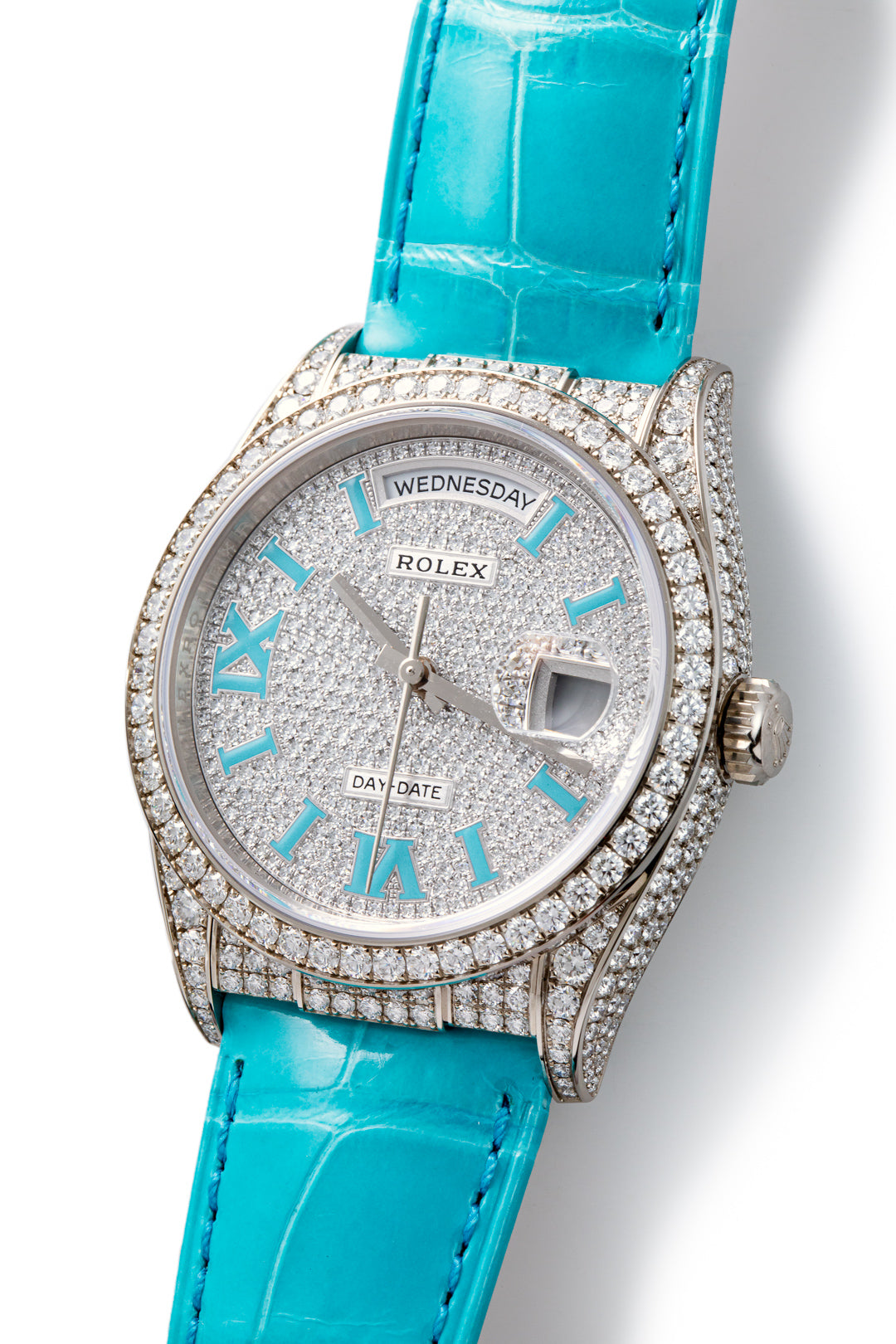 White Gold Day-Date Diamond Pavé