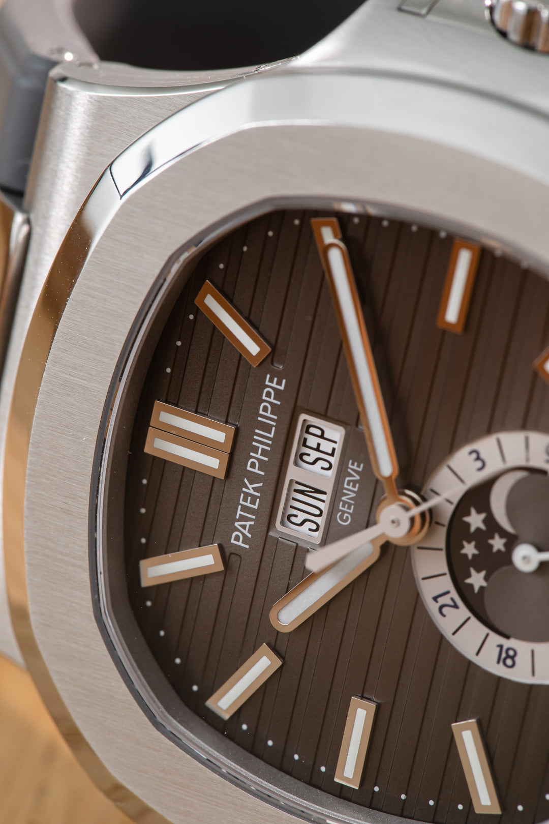 Nautilus 'Black Dial' Annual Calendar