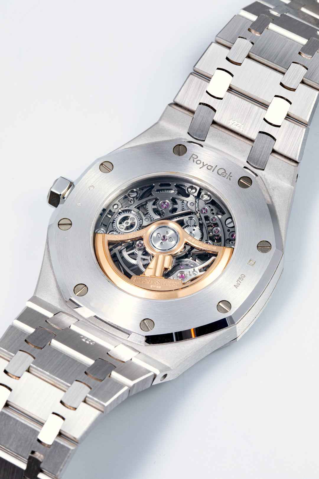Royal Oak Frosted White Gold Rainbow Bezel 'Openworked'