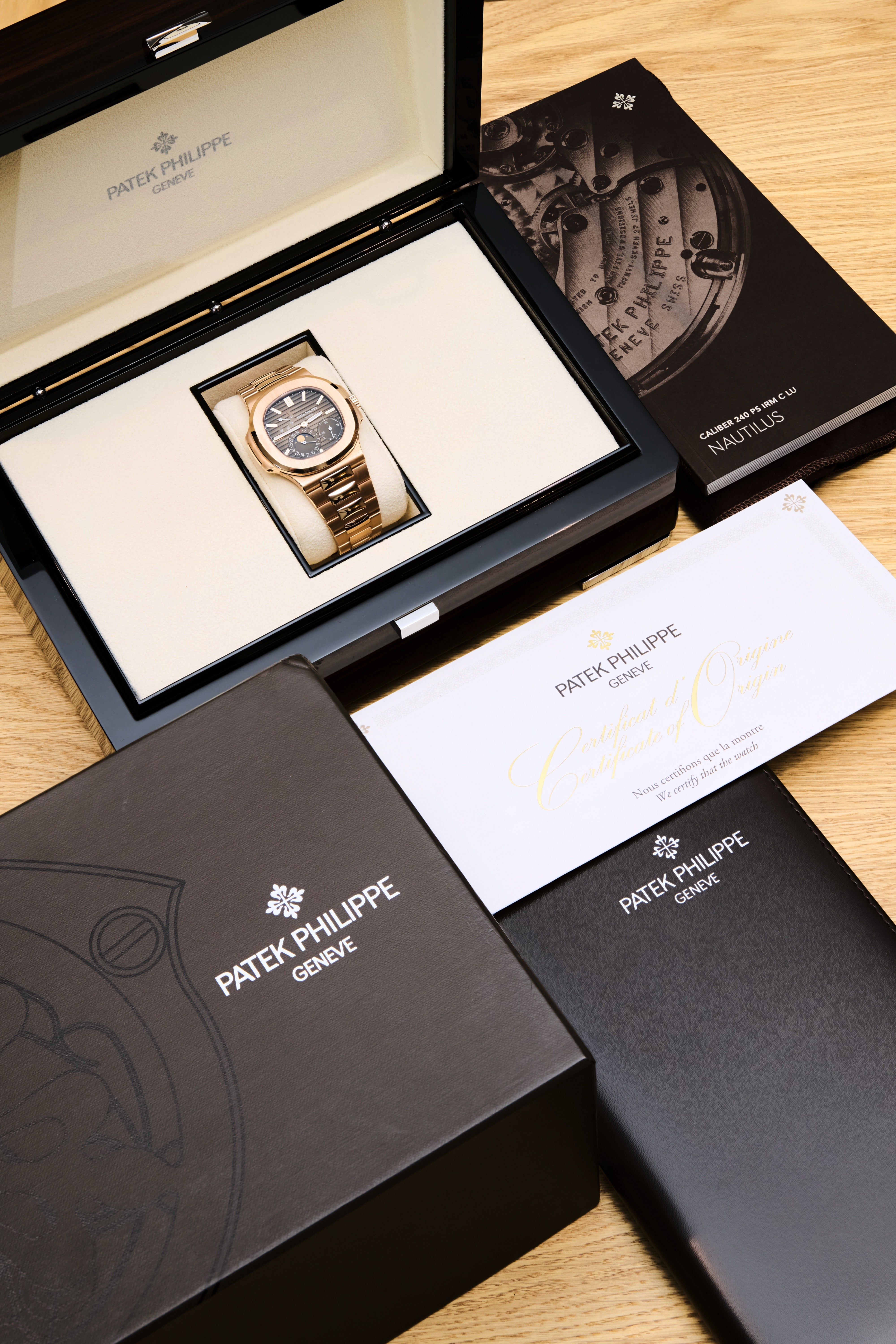 Patek Philippe Nautilus Rose Gold Moonphase