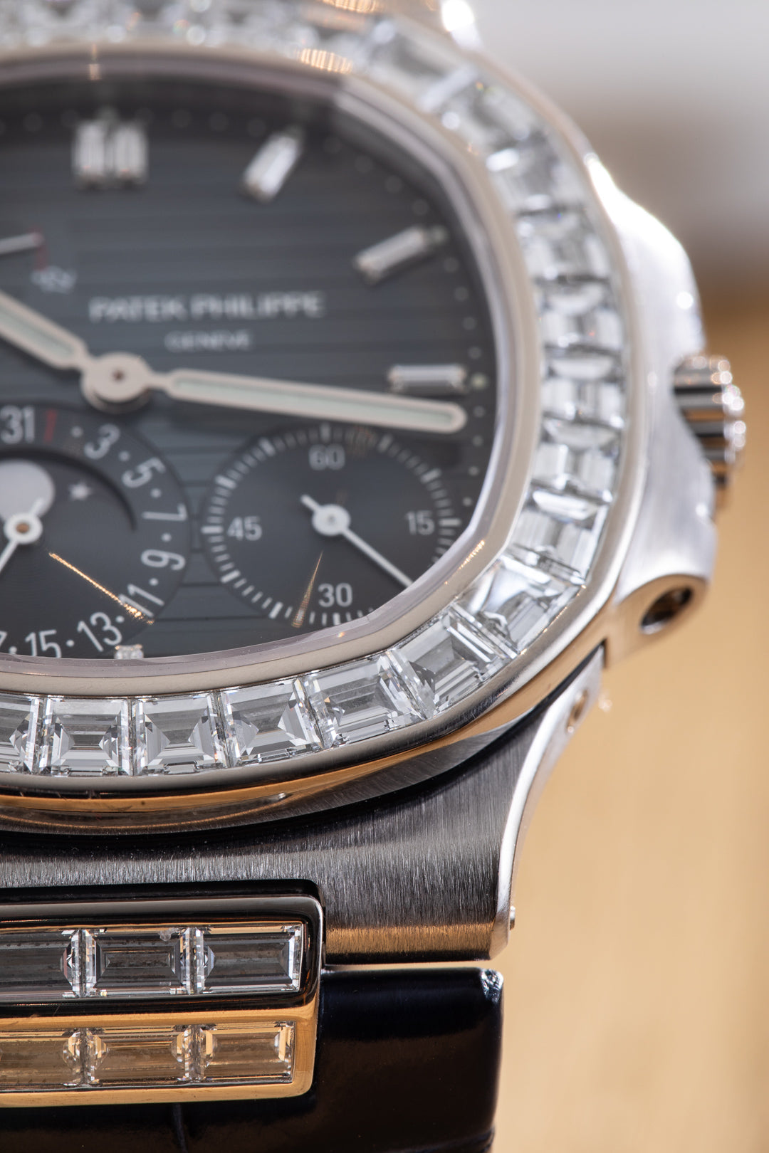 Nautilus White Gold Diamond Bezel