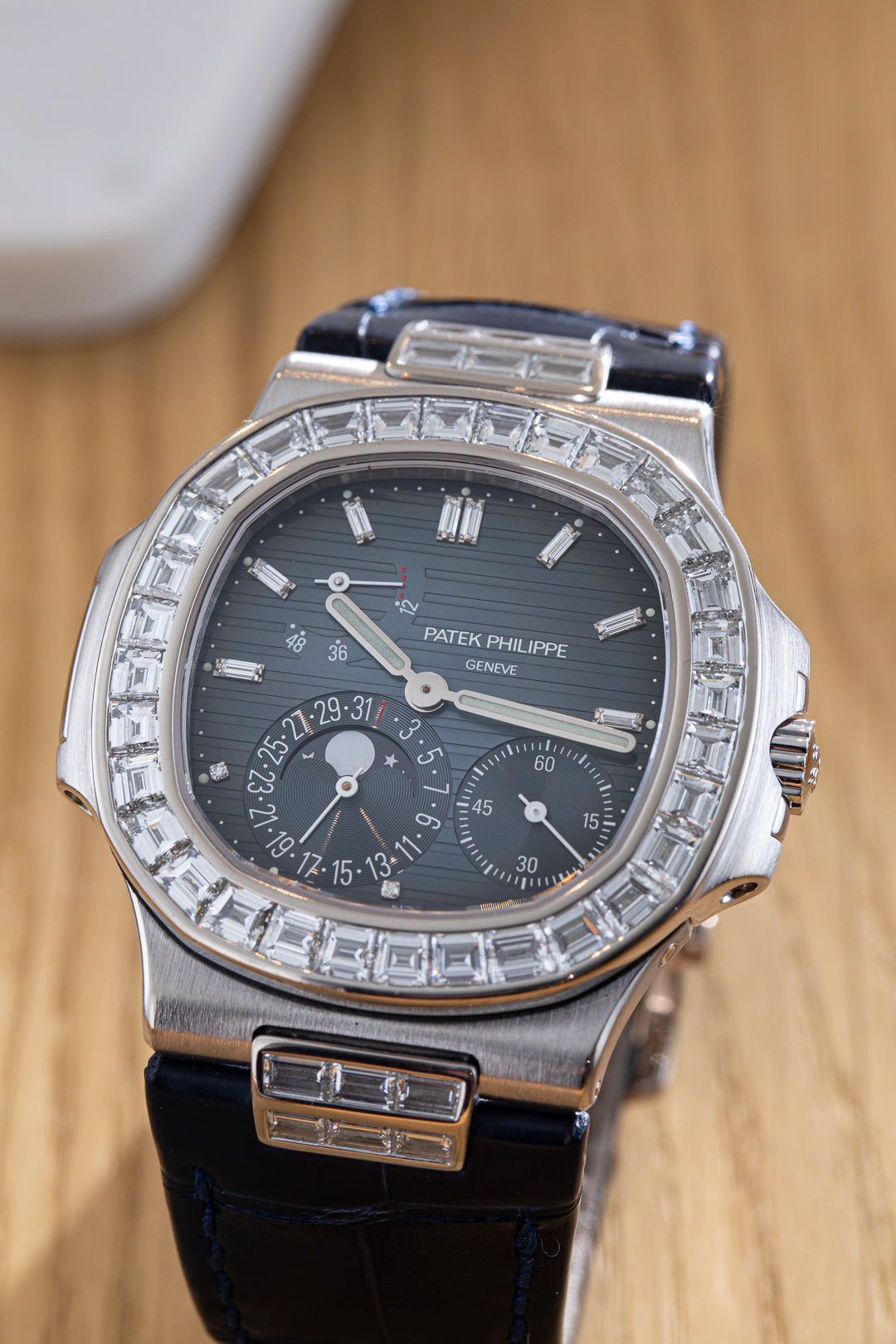 Nautilus White Gold Diamond Bezel