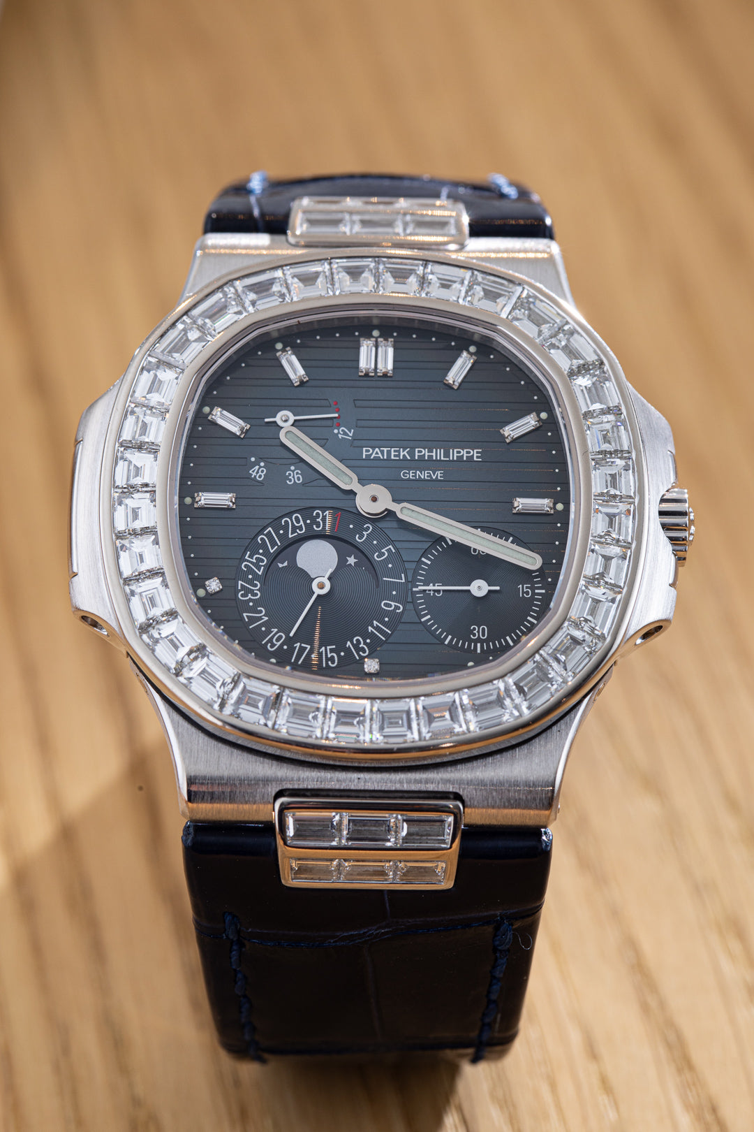 Nautilus White Gold Diamond Bezel