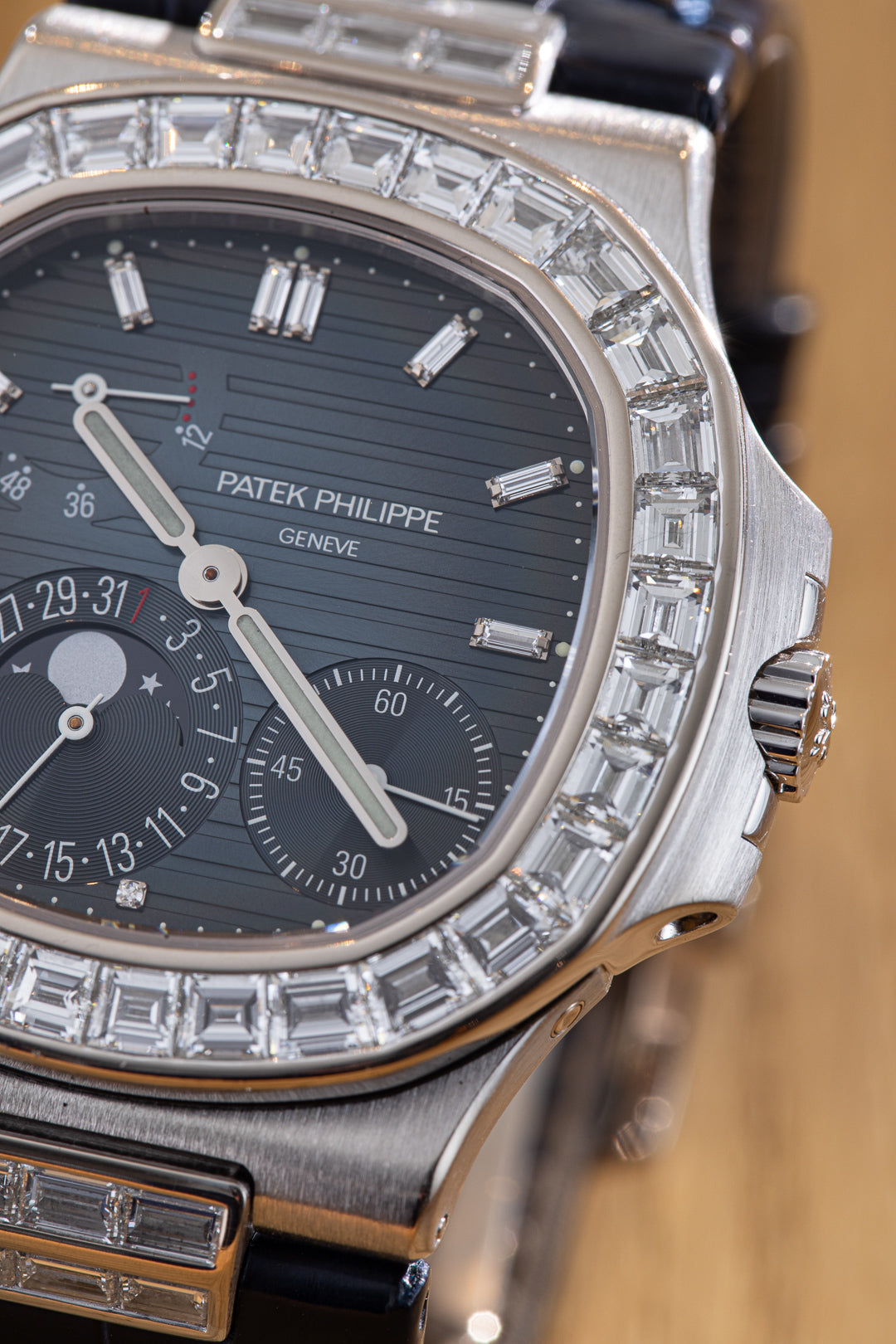Nautilus White Gold Diamond Bezel