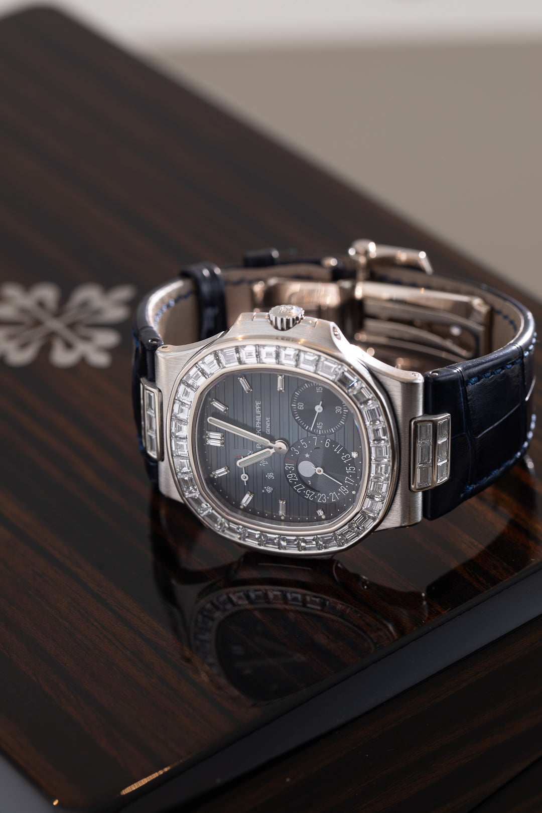 Nautilus White Gold Diamond Bezel